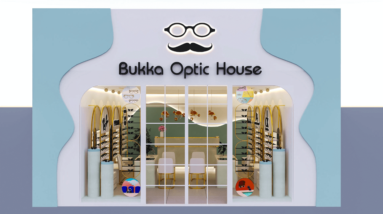 How to Design A Optical Store Like This?