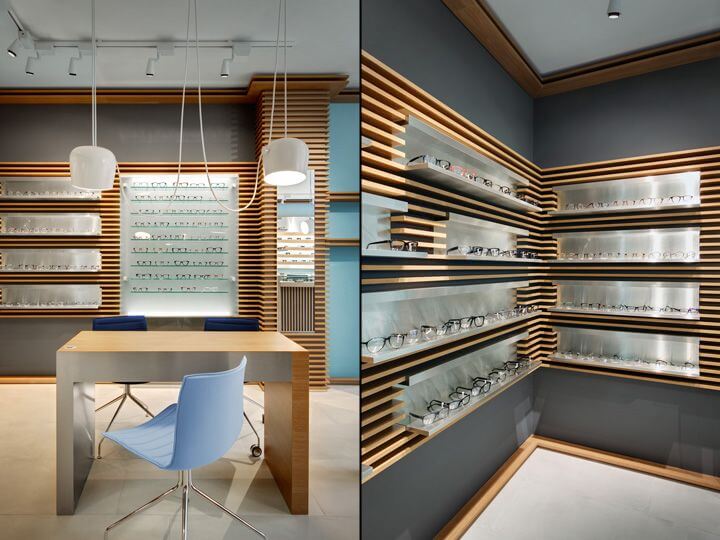 eye frame display shelf