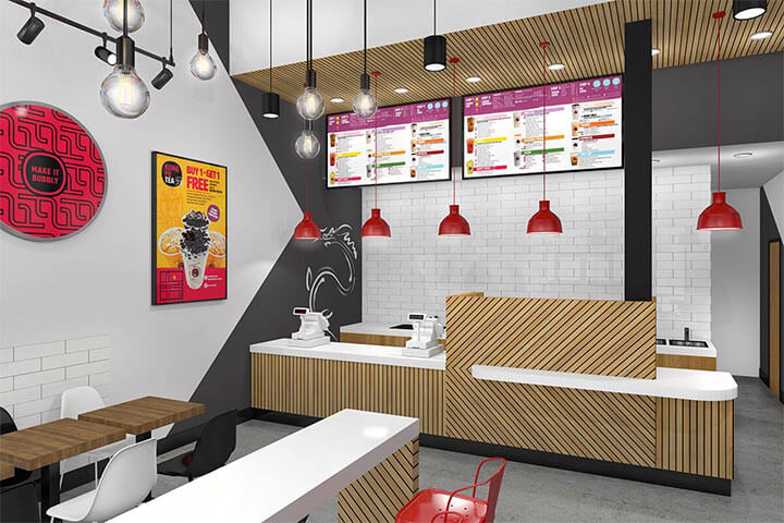 milk tea shop design