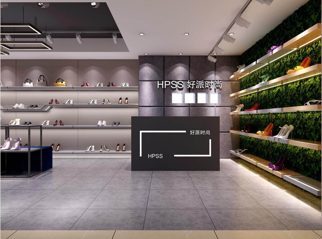 shoe store shelving