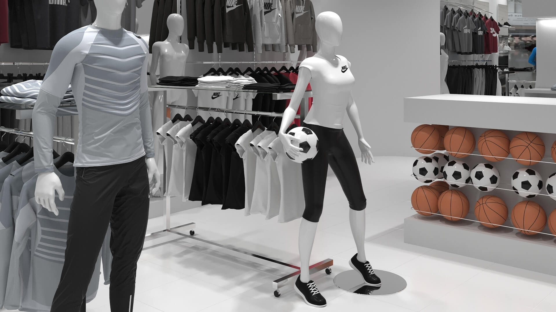 sportwear shop design