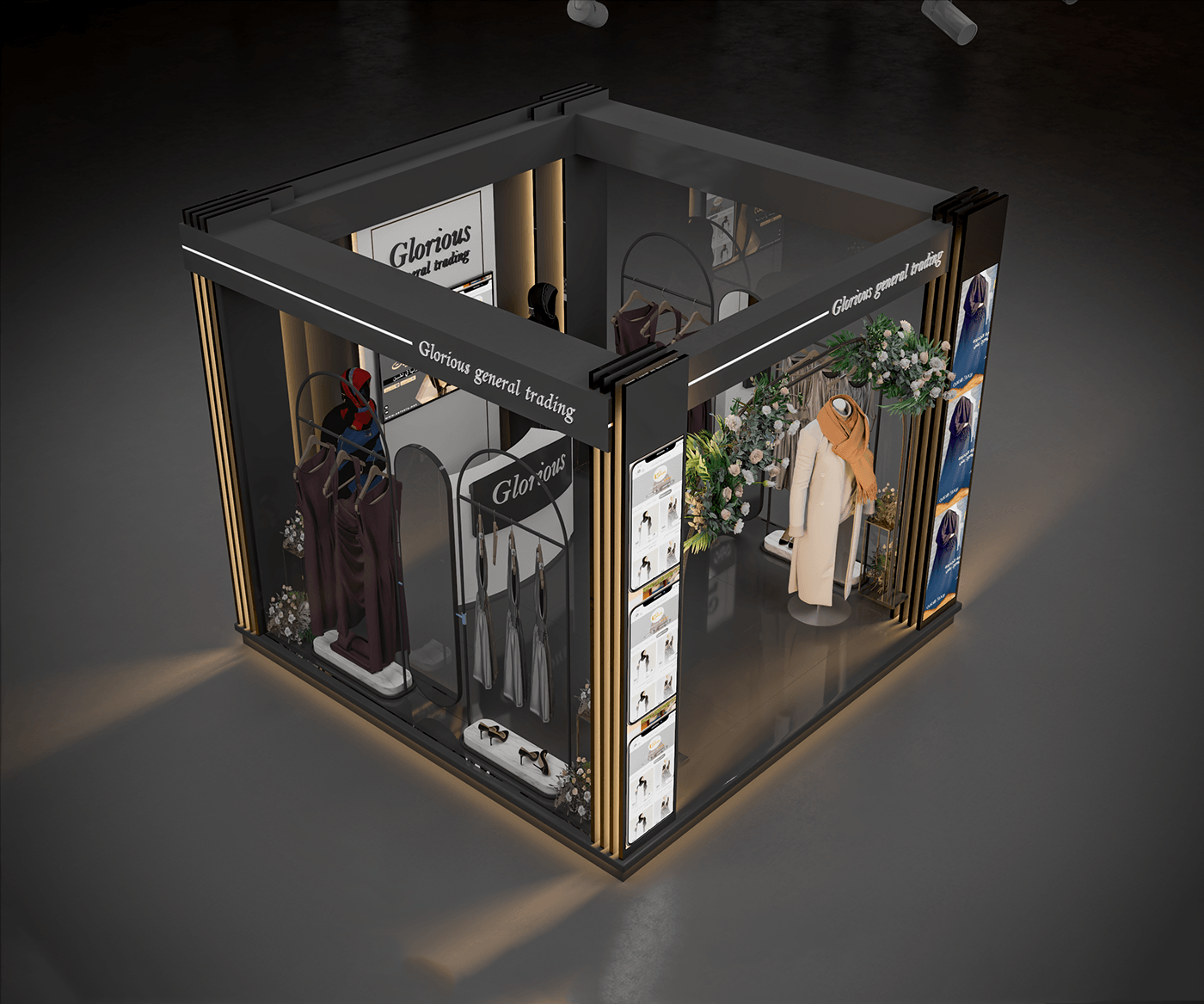 clothing booth