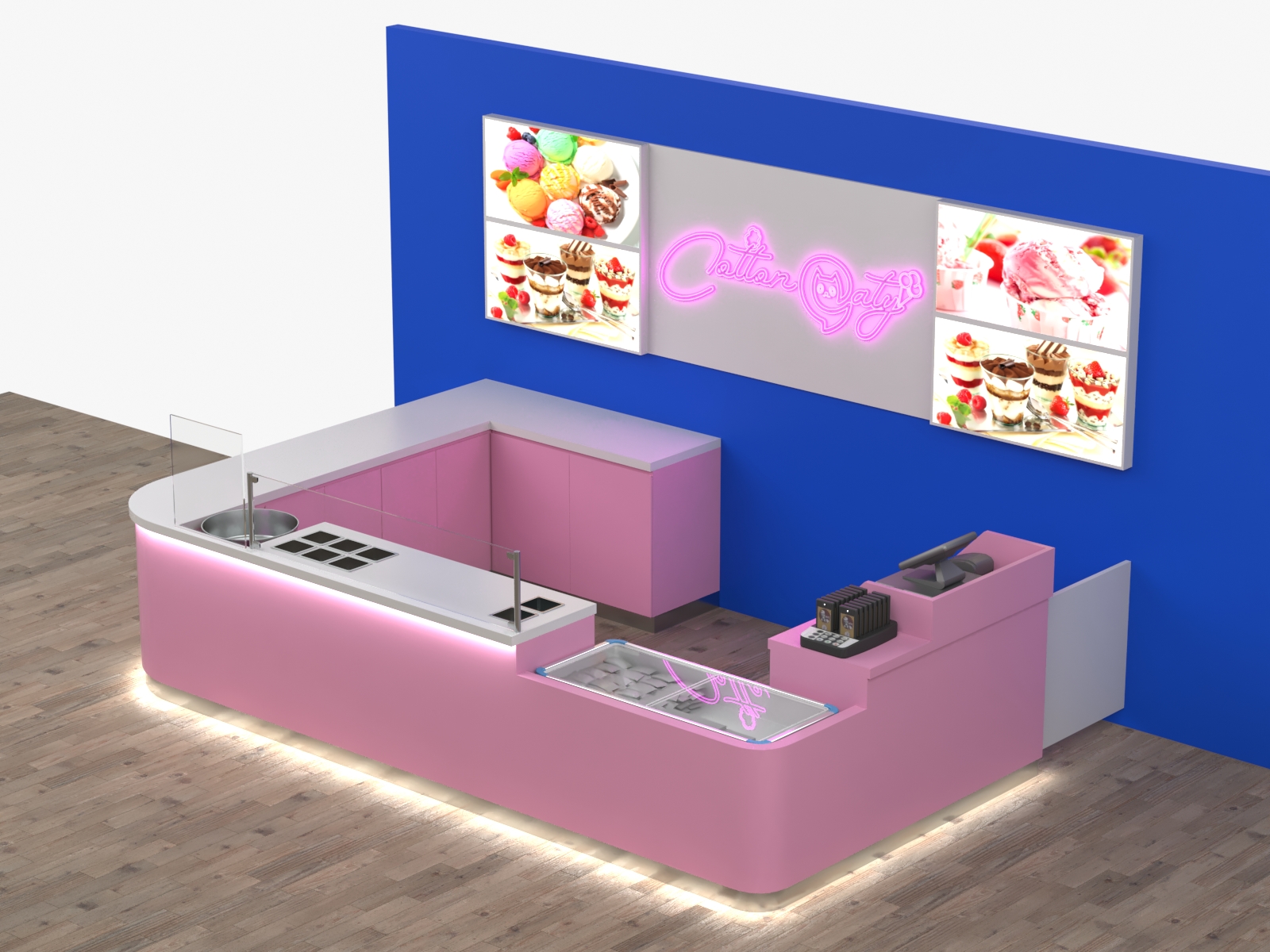 ice cream kiosk