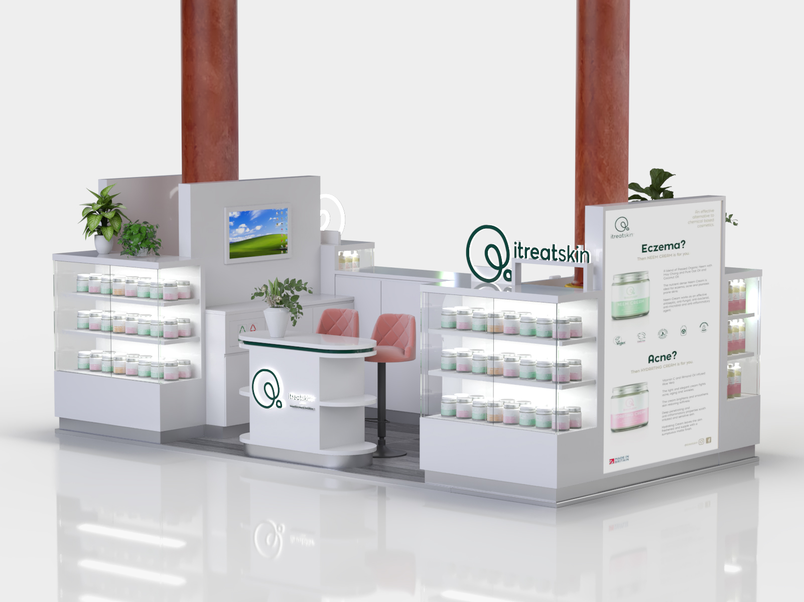 skincare kiosk