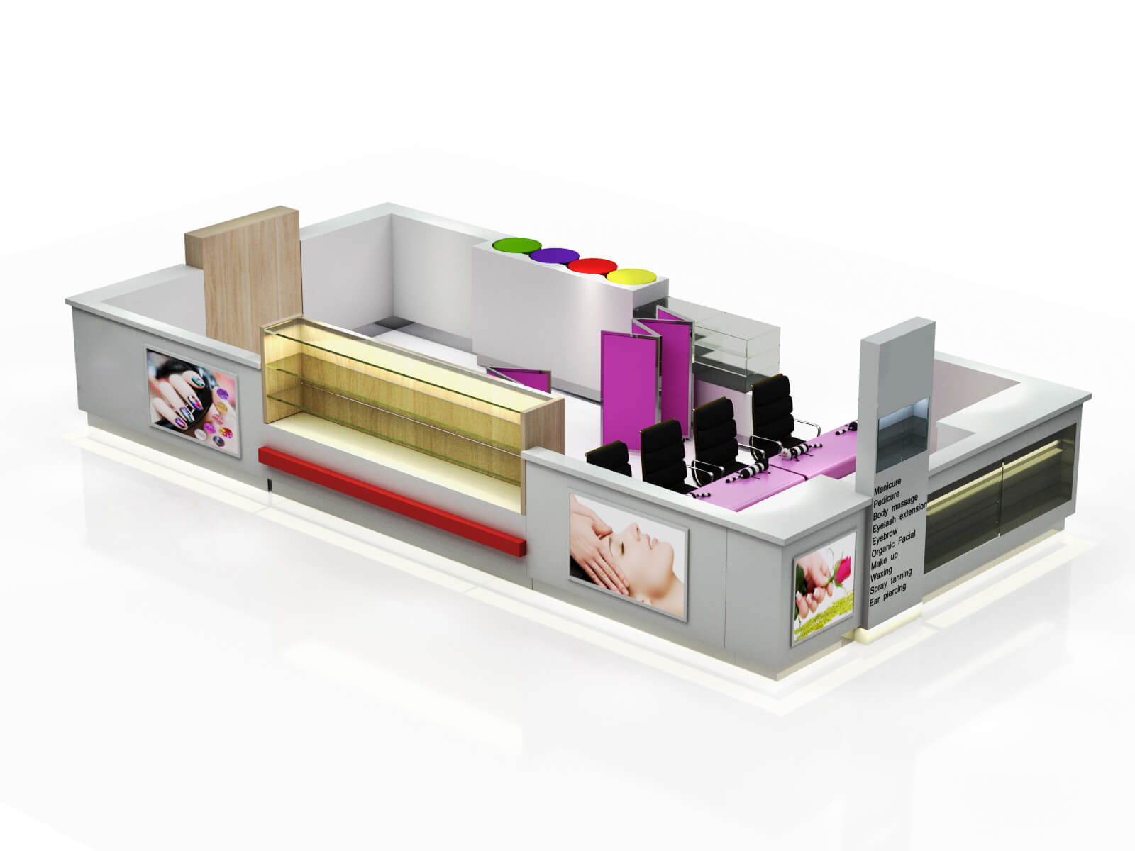 nail bar kiosk 
