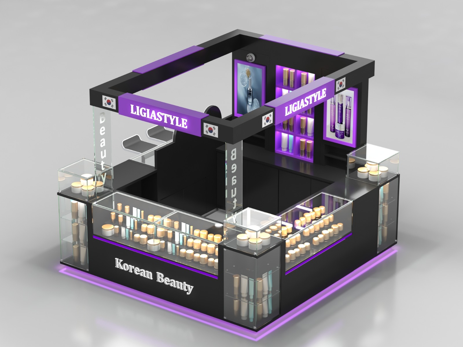 makeup kiosk