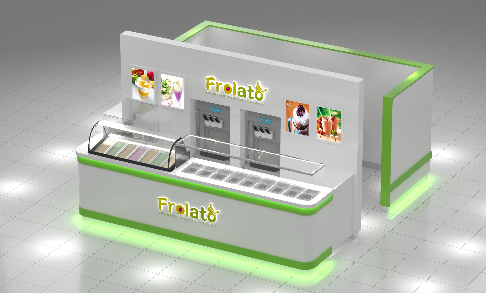 Frozen Yogurt Kiosk