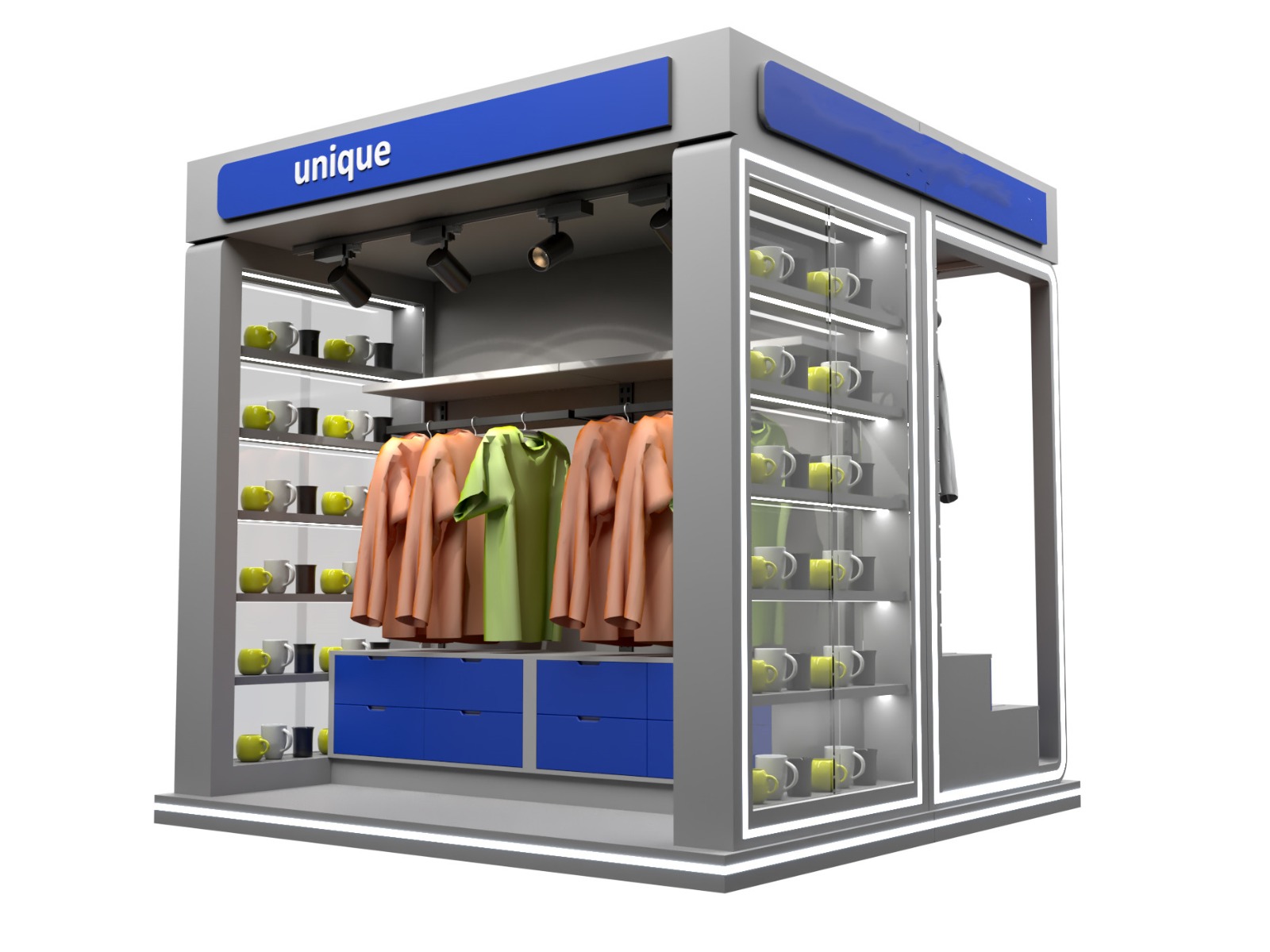 clothing kiosk