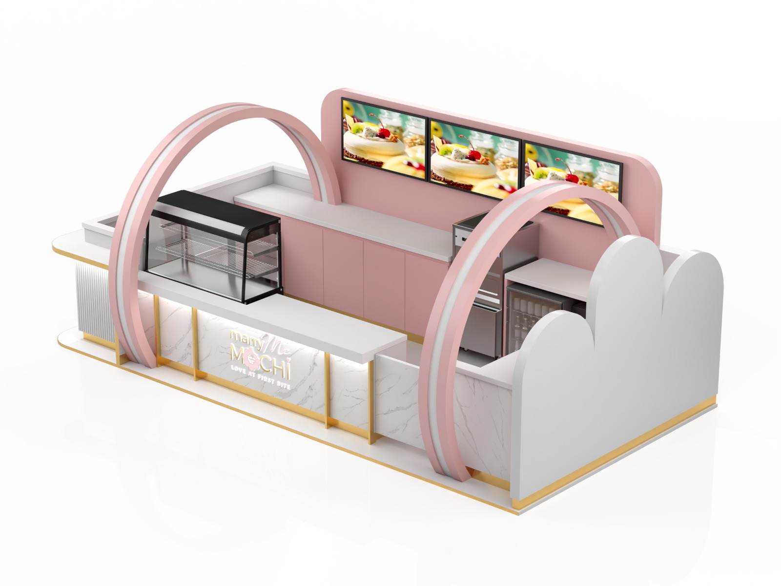 Pink  Mochi&nbsp;Donuts Kiosk