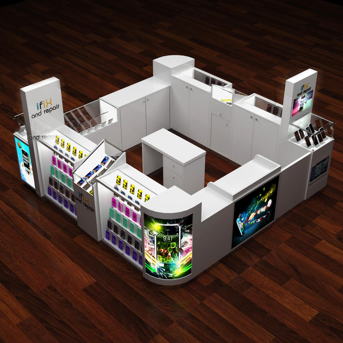 phone repair kiosk 