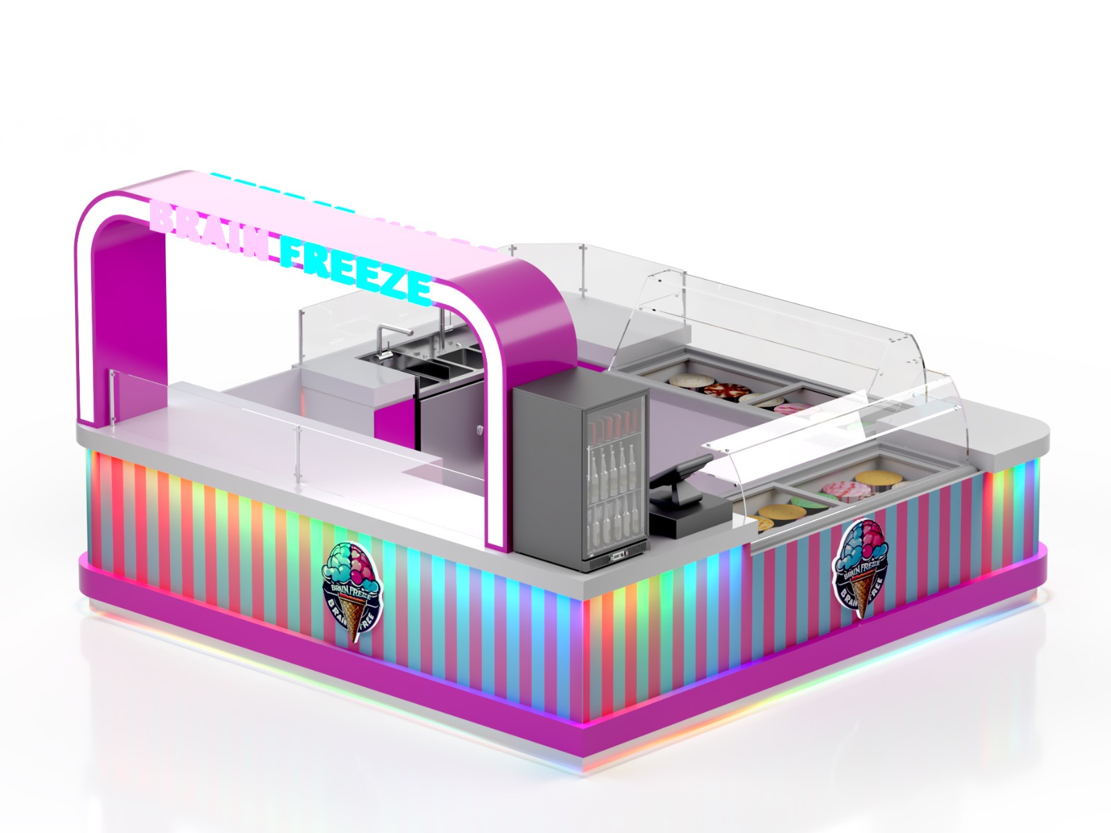 Fashion Ice Cream Kiosk