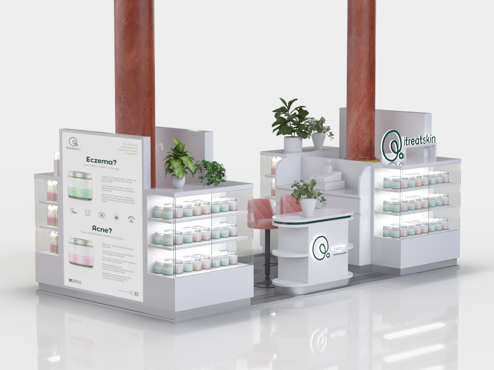 skincare kiosk