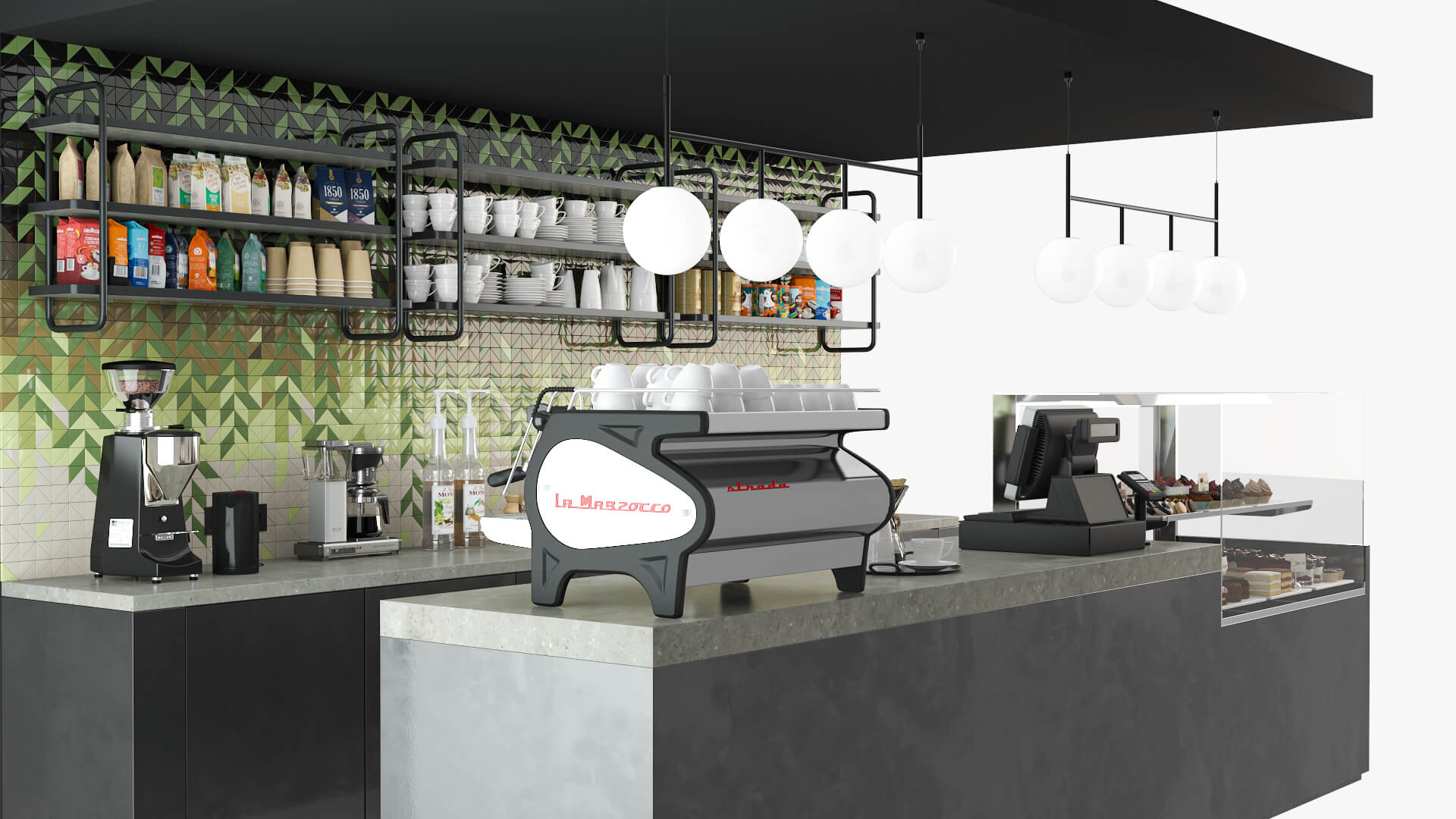 coffee booth design 