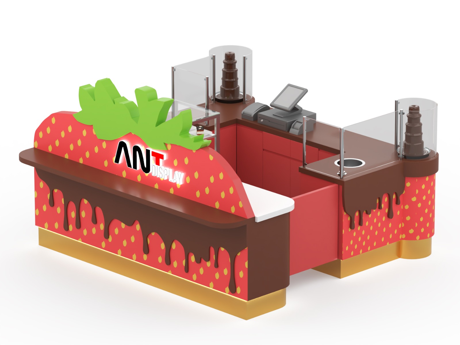 strawberry chocolate kiosk