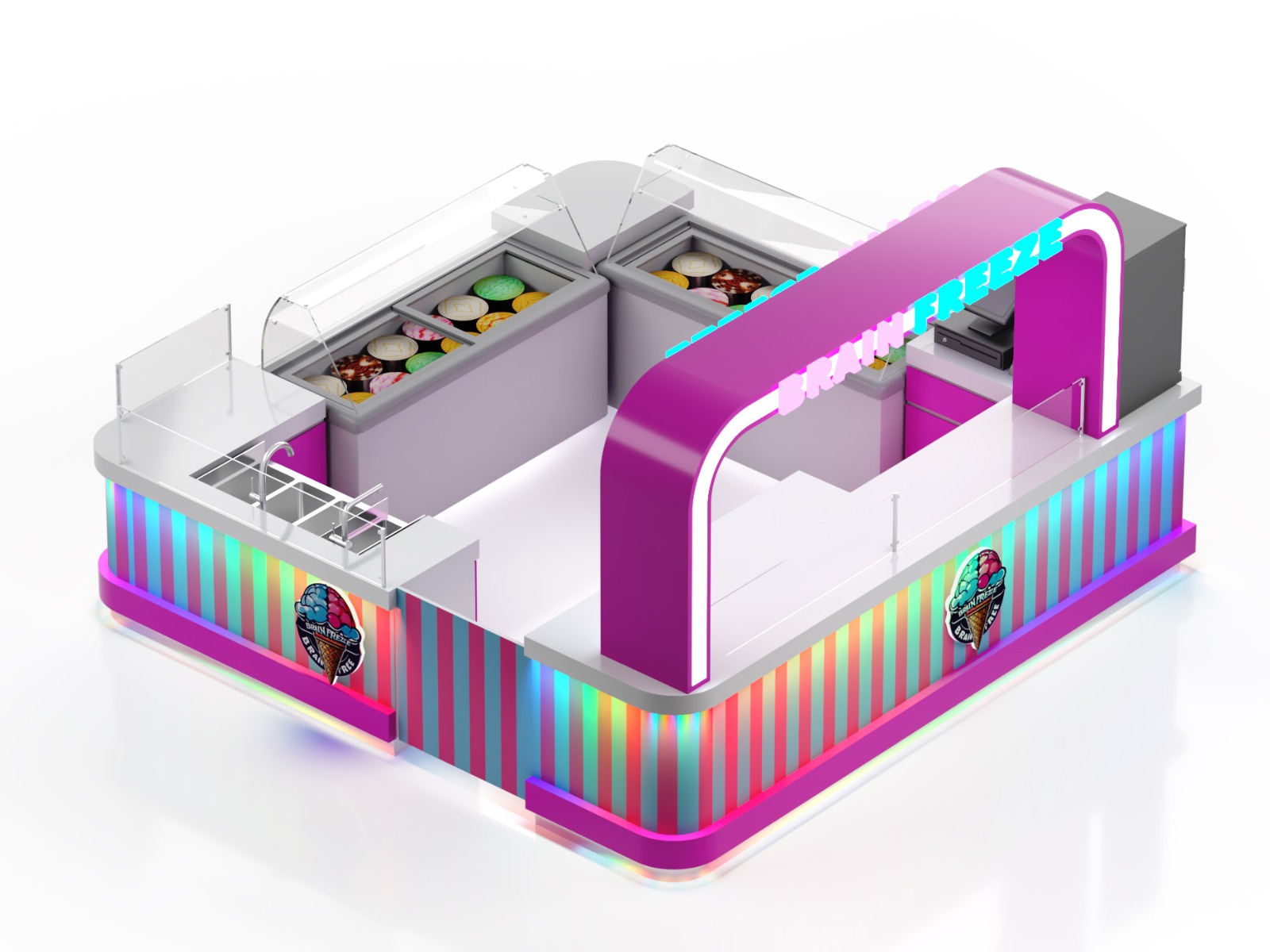 Fashion Ice Cream Kiosk