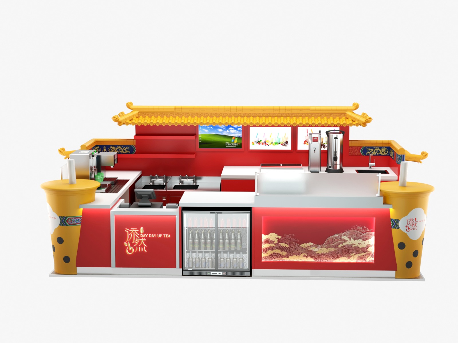 bubble tea kiosk
