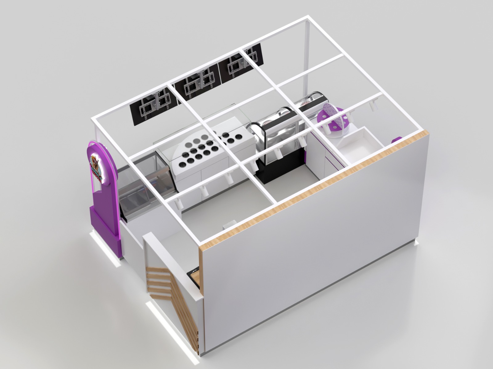 Crepe Food Kiosk