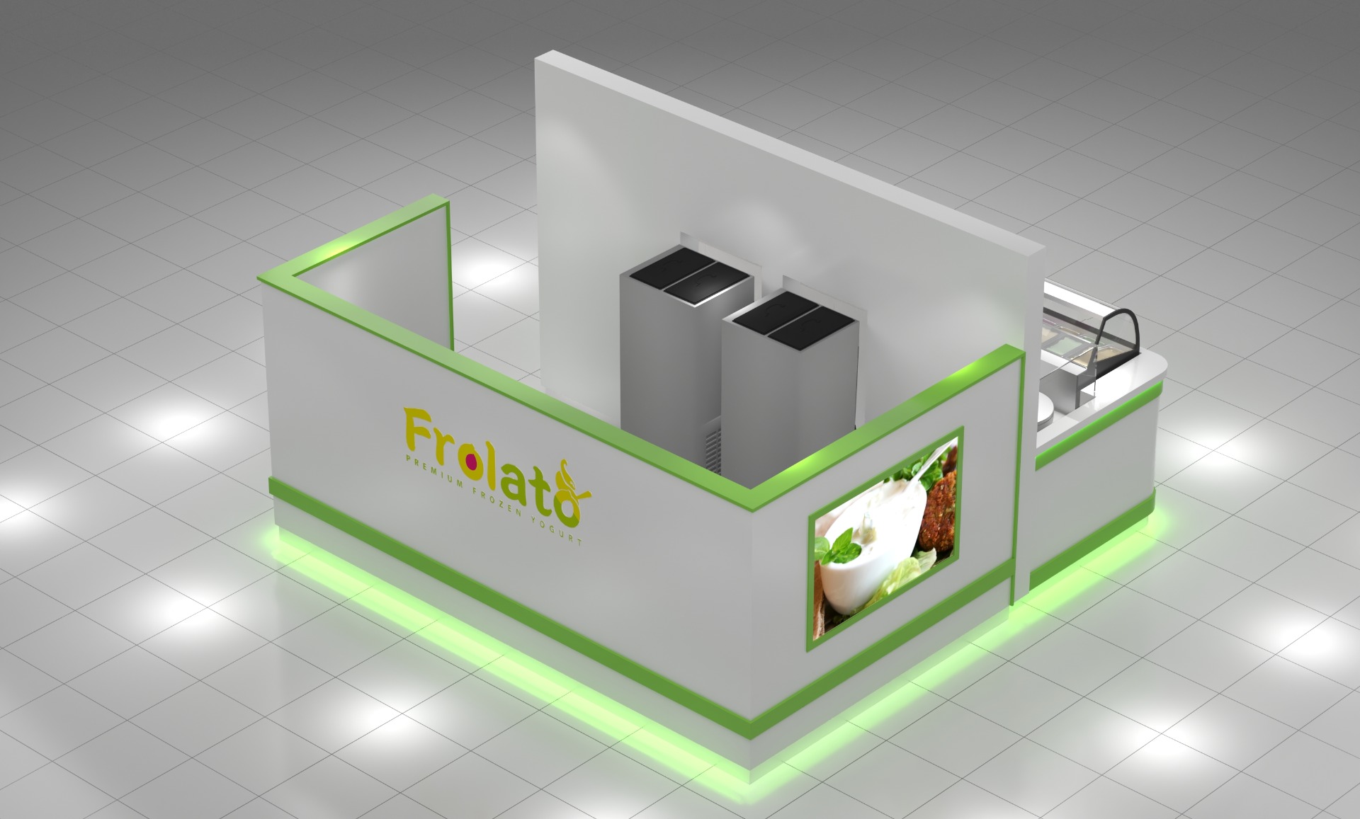 Frozen Yogurt Kiosk