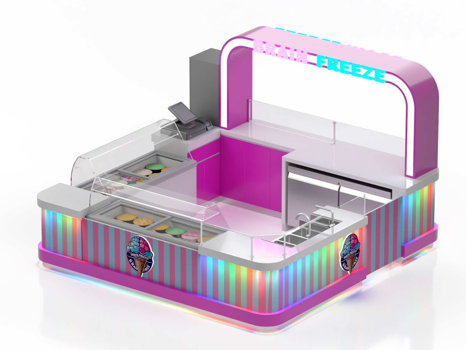 Fashion Ice Cream Kiosk