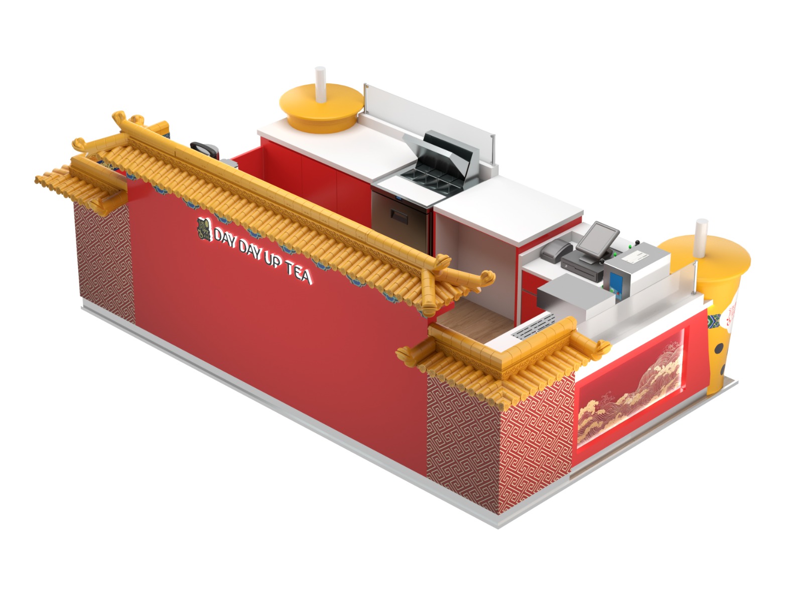 bubble tea kiosk