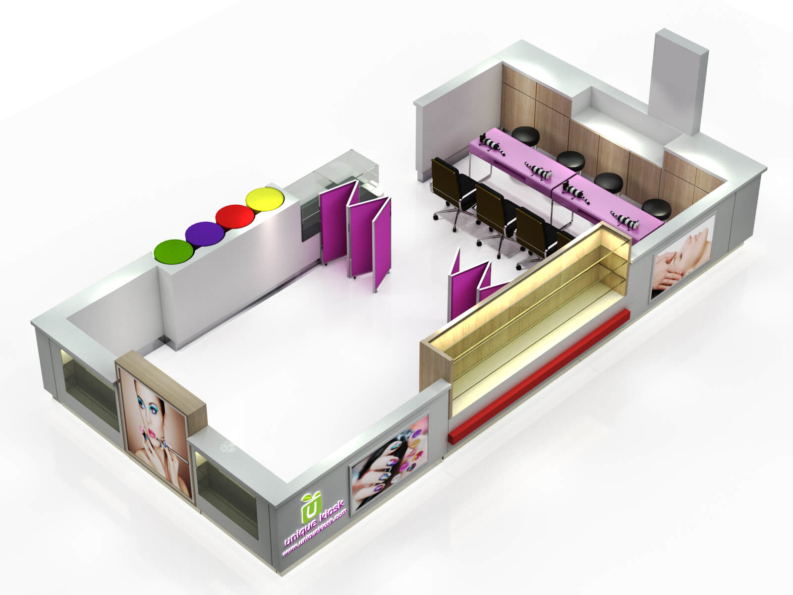beauty salon kiosk 