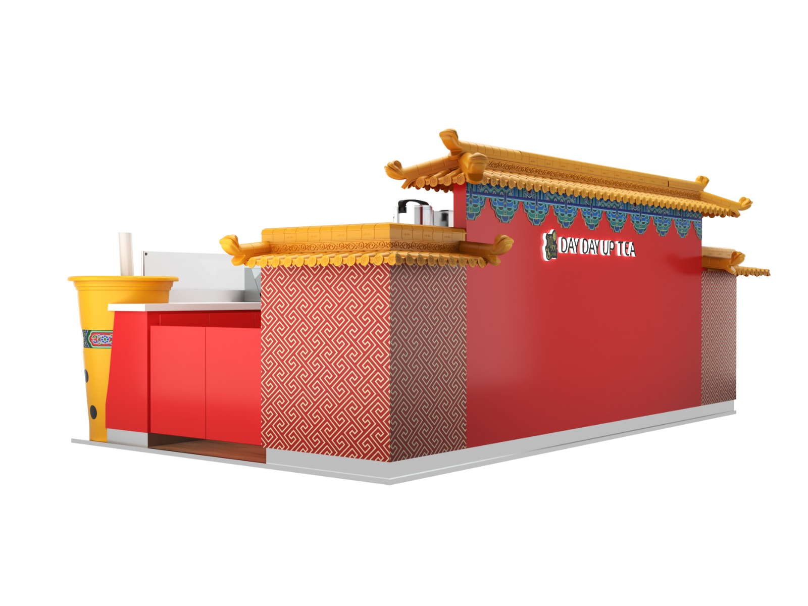 bubble tea kiosk