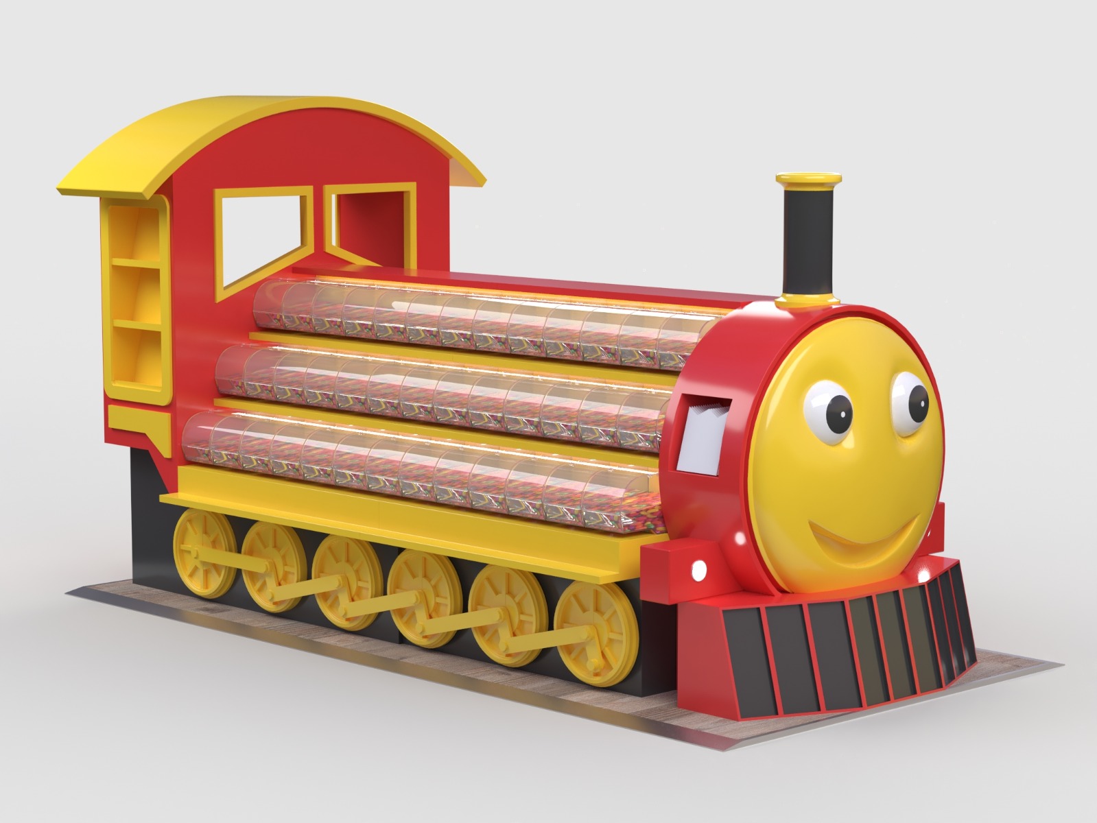 candy train kiosk