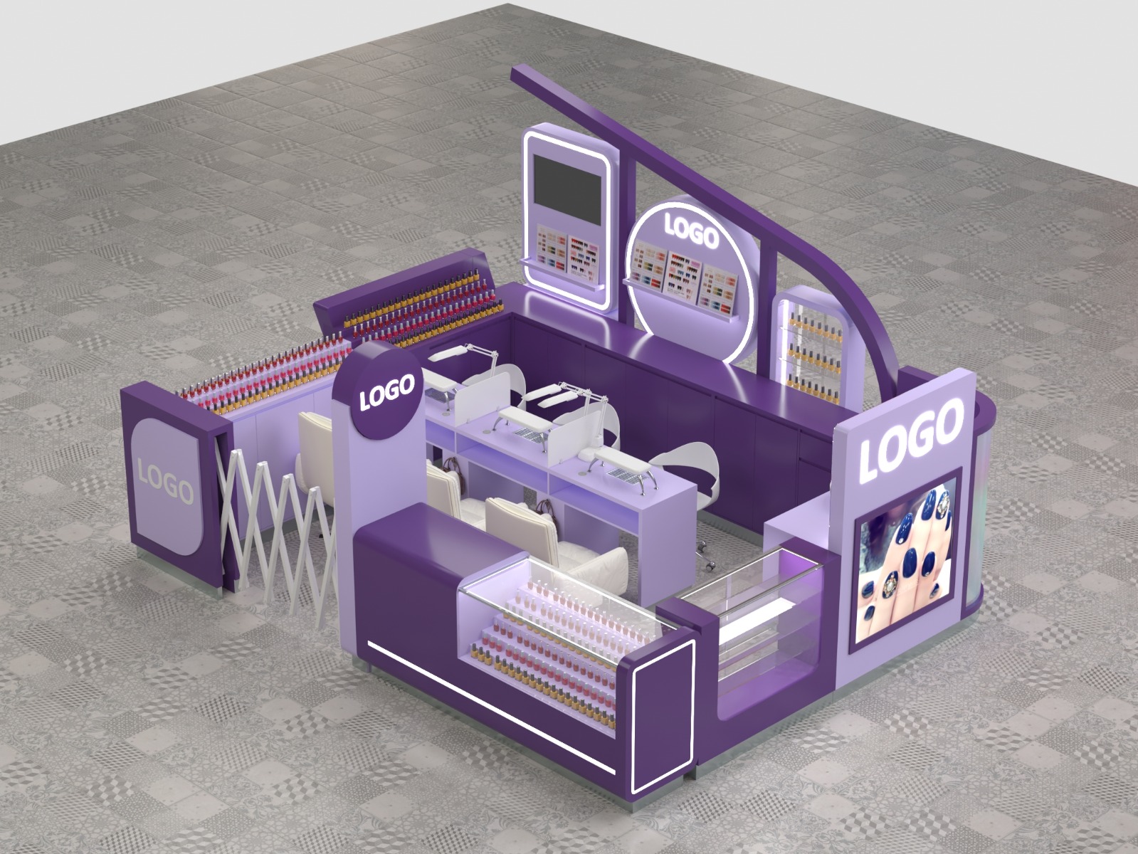 Stylish Nail Kiosk