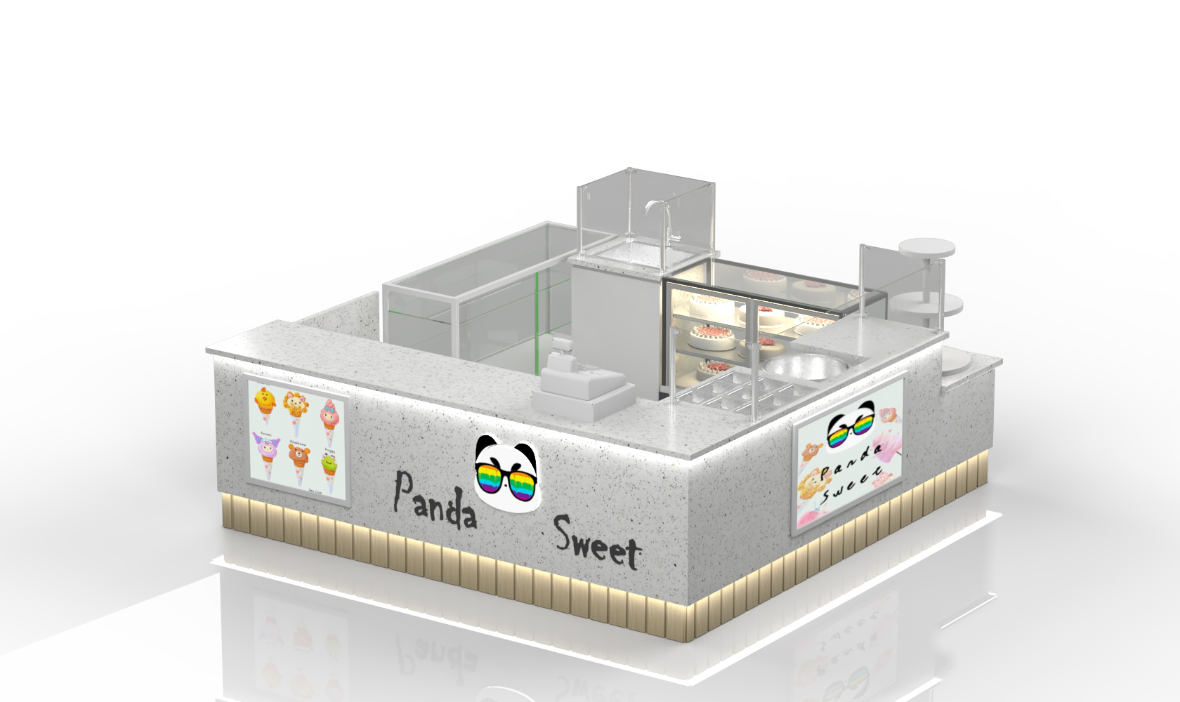 sweet dessert kiosk