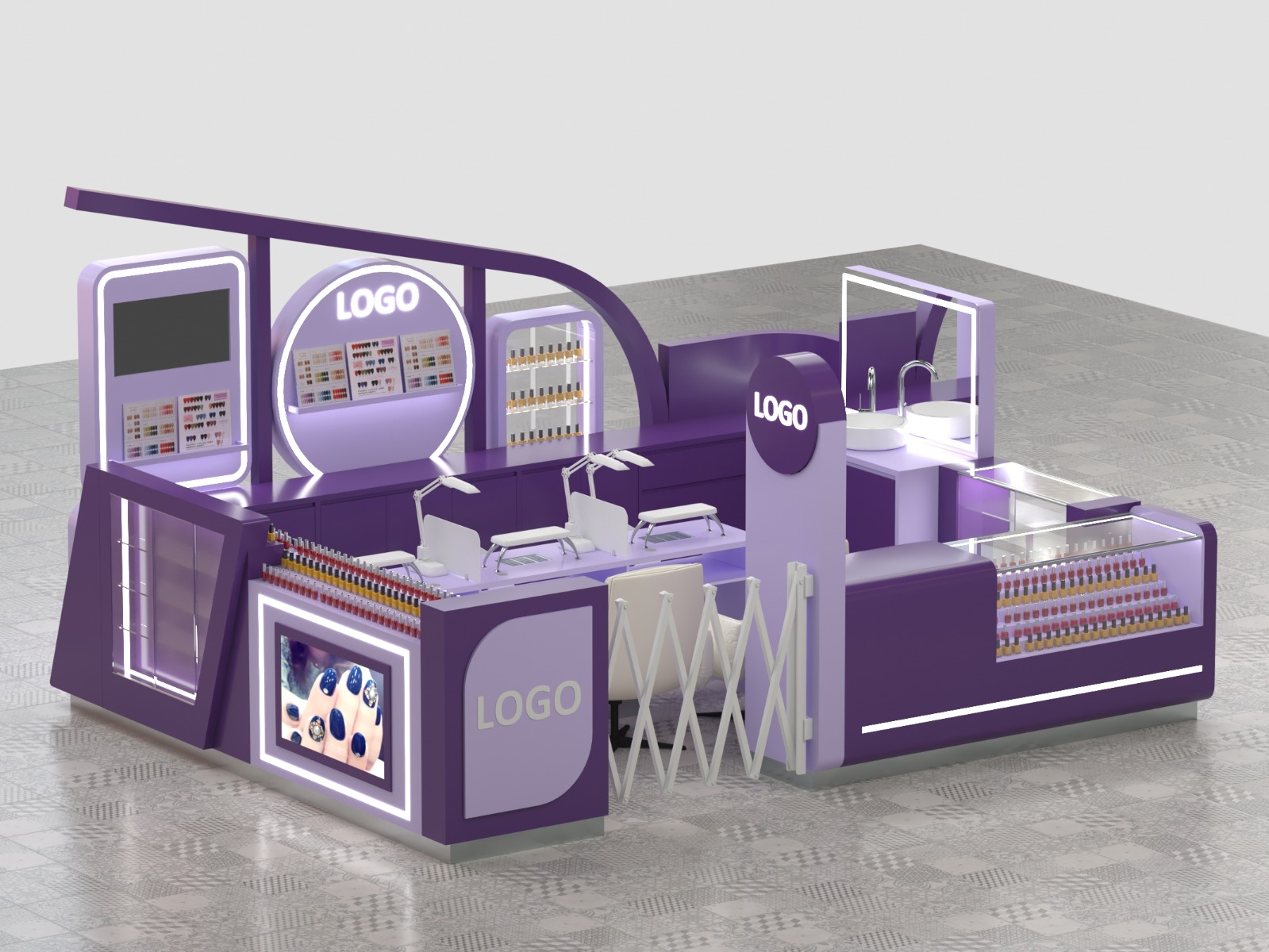 Stylish Nail Kiosk