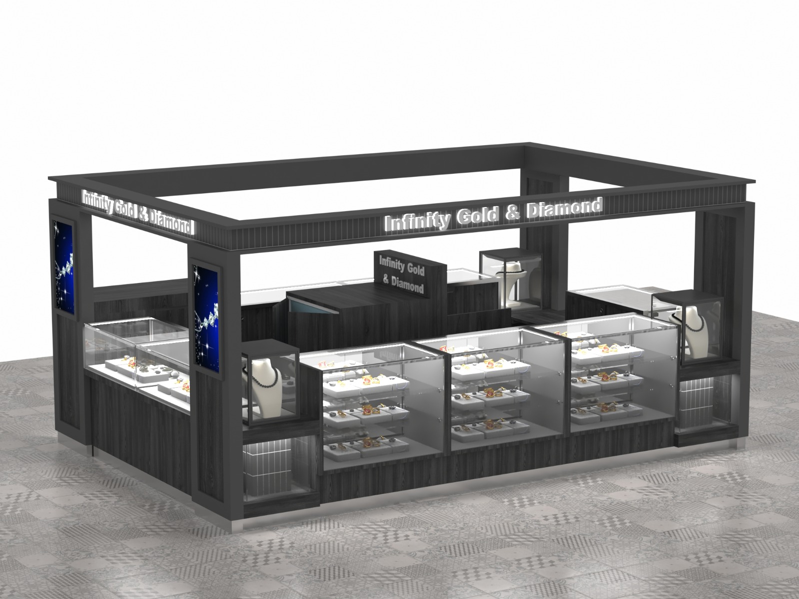 Jewelry With Top Kiosk 