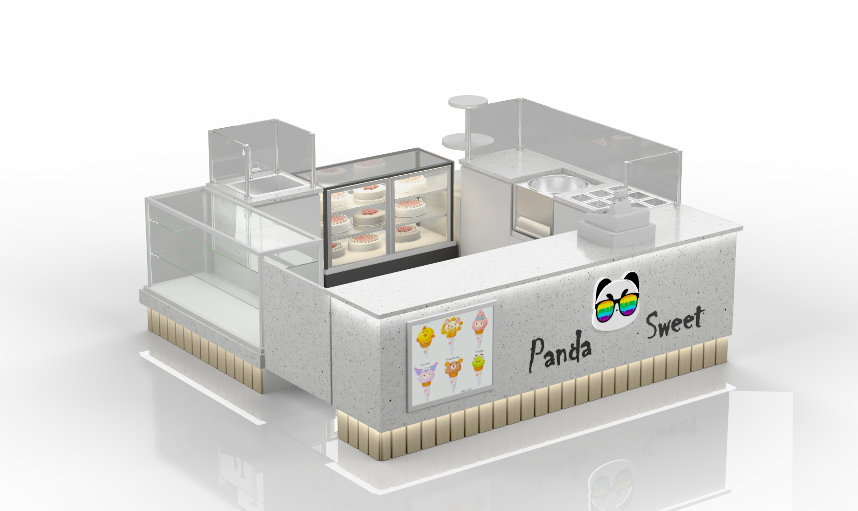 sweet dessert kiosk