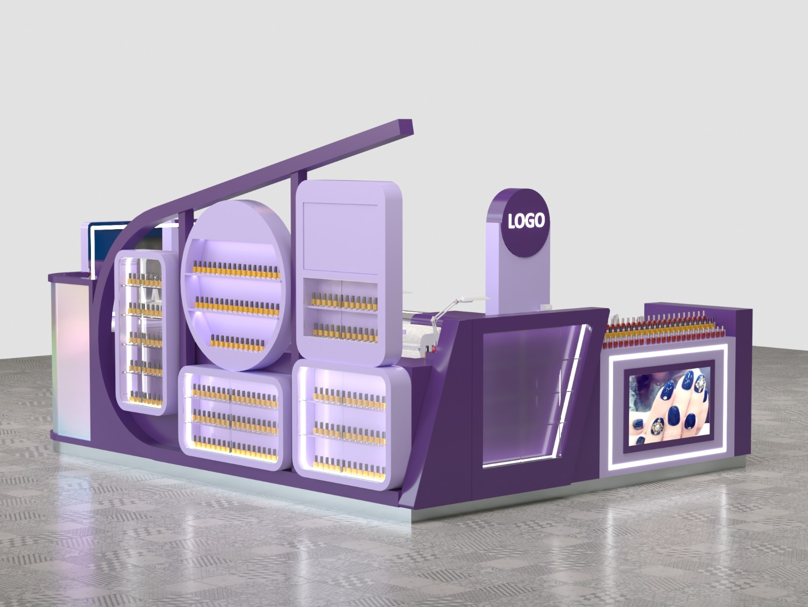 Stylish Nail Kiosk