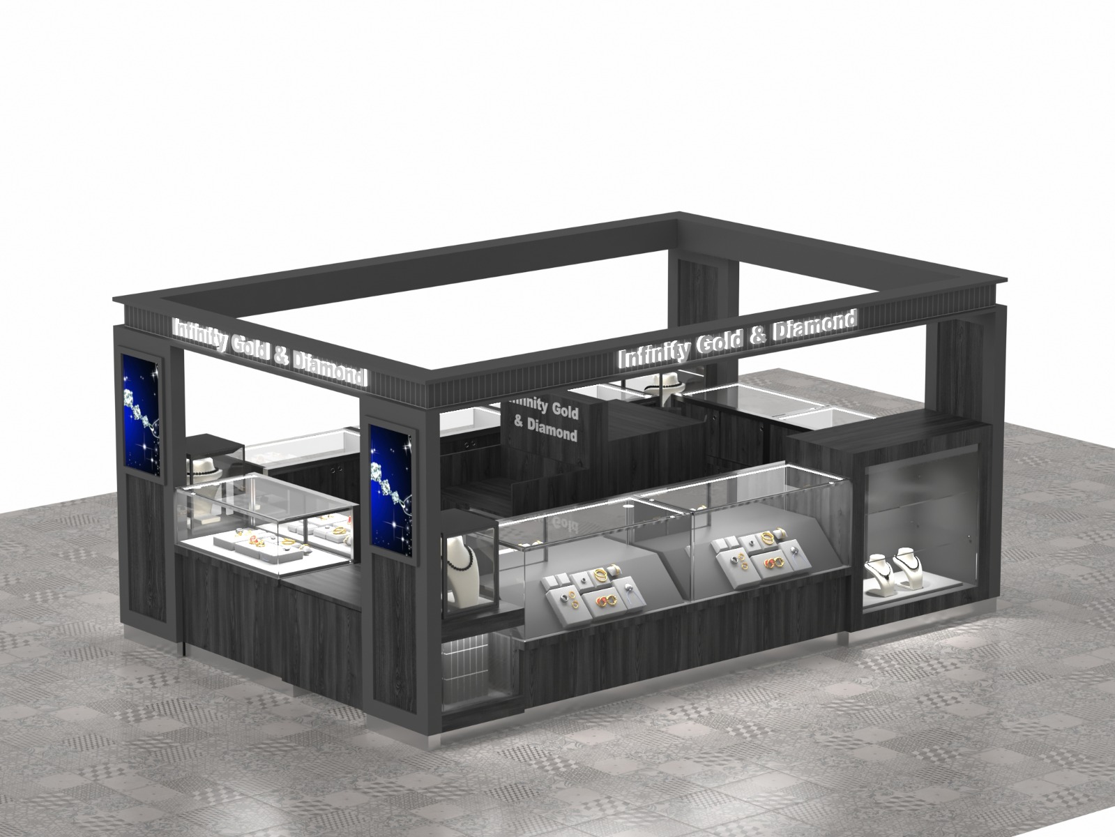Jewelry With Top Kiosk 