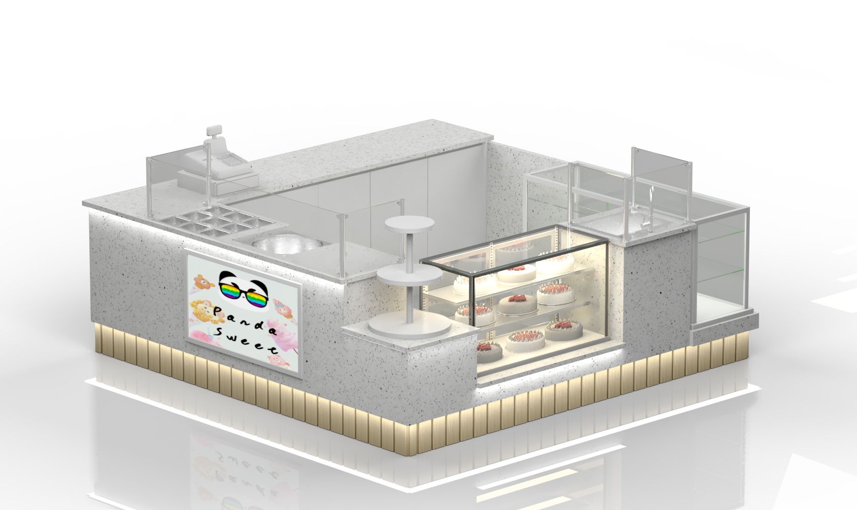 sweet dessert kiosk