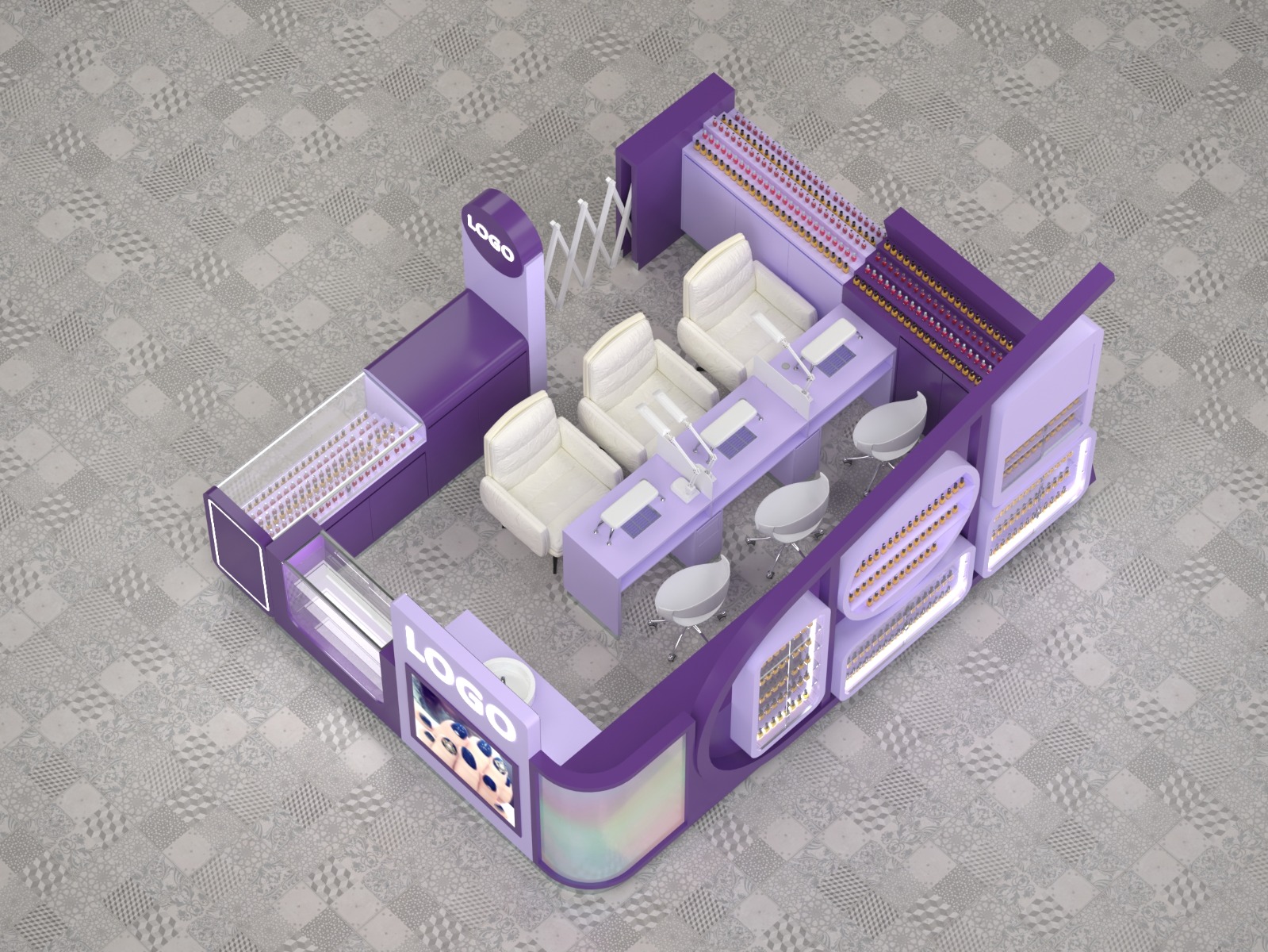 Stylish Nail Kiosk