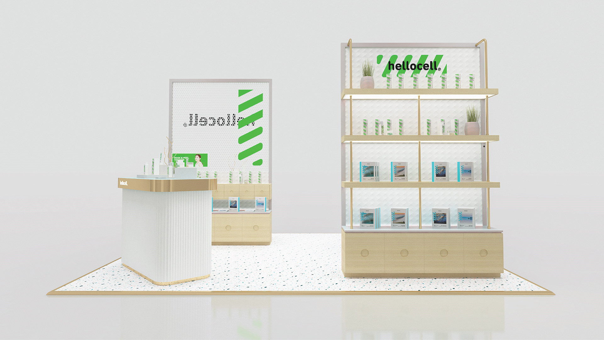 perfume kiosk