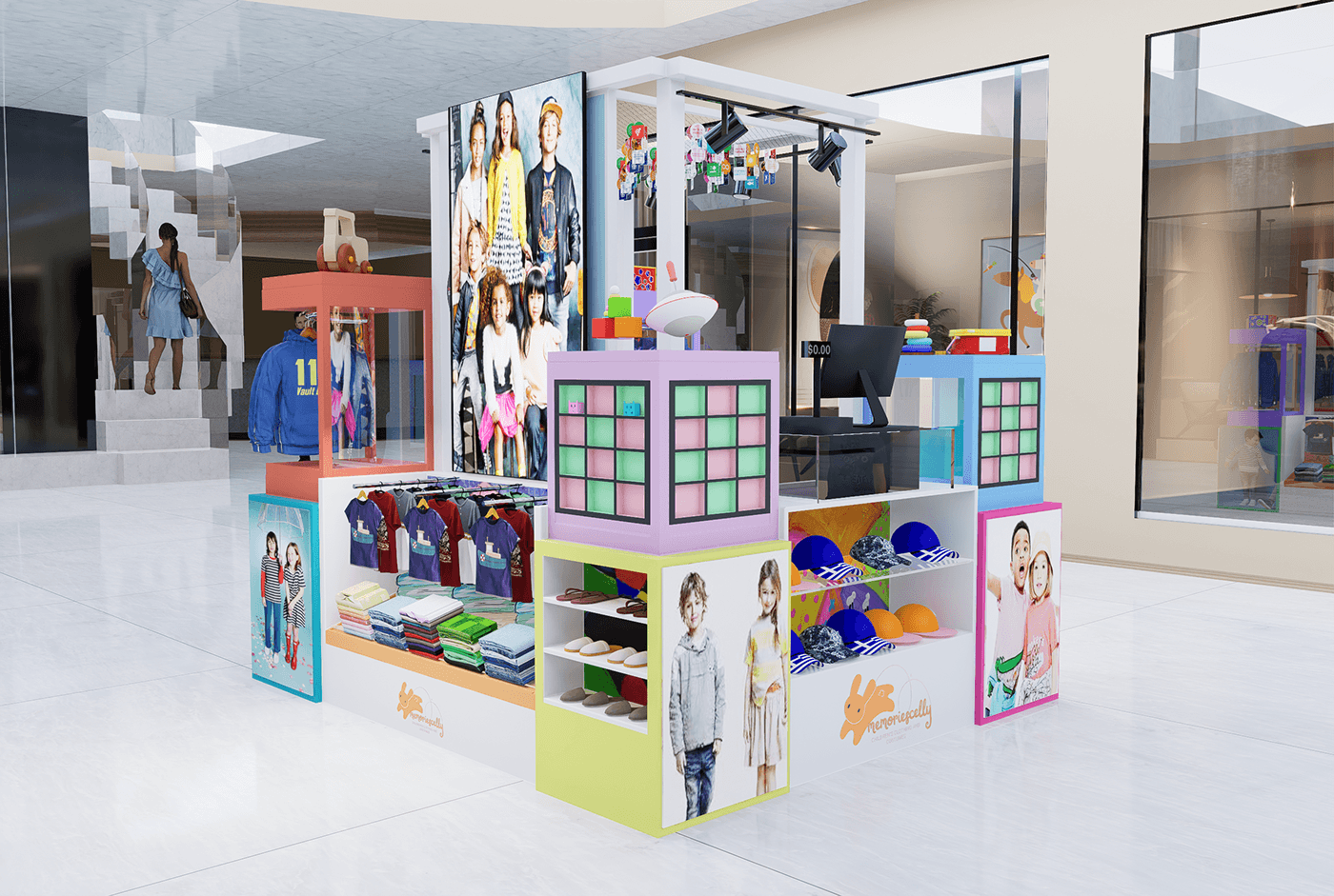 Colorful Kids Item Kiosk 