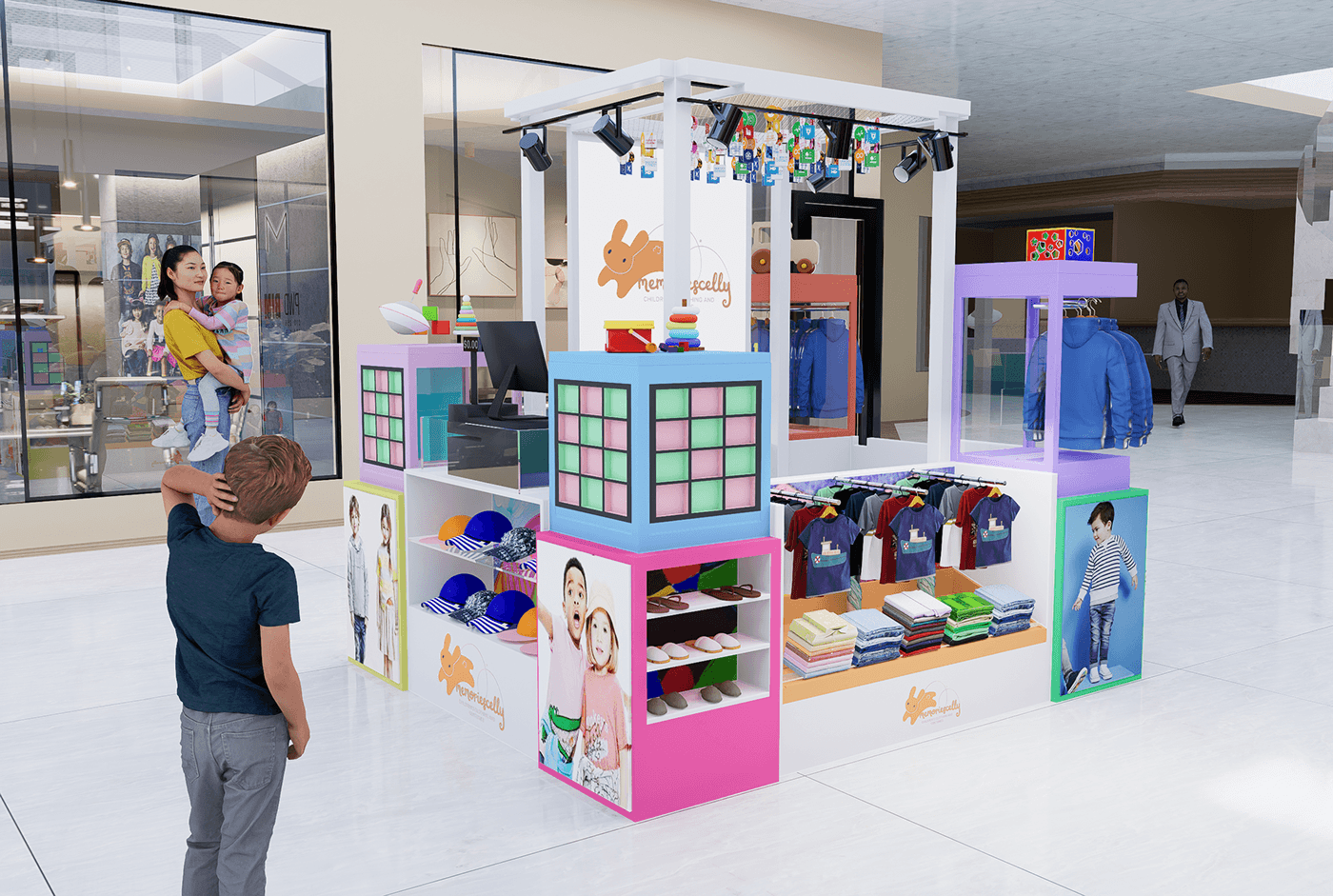 Colorful Kids Item Kiosk 