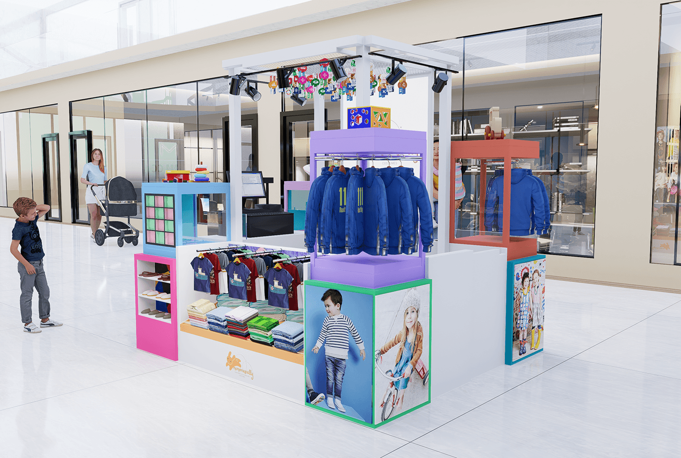 Colorful Kids Item Kiosk 