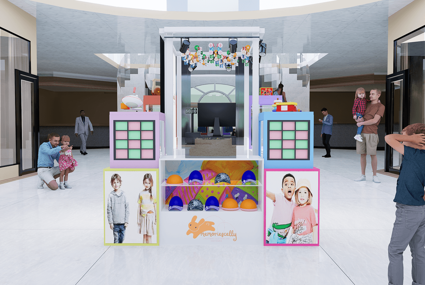Colorful Kids Item Kiosk 