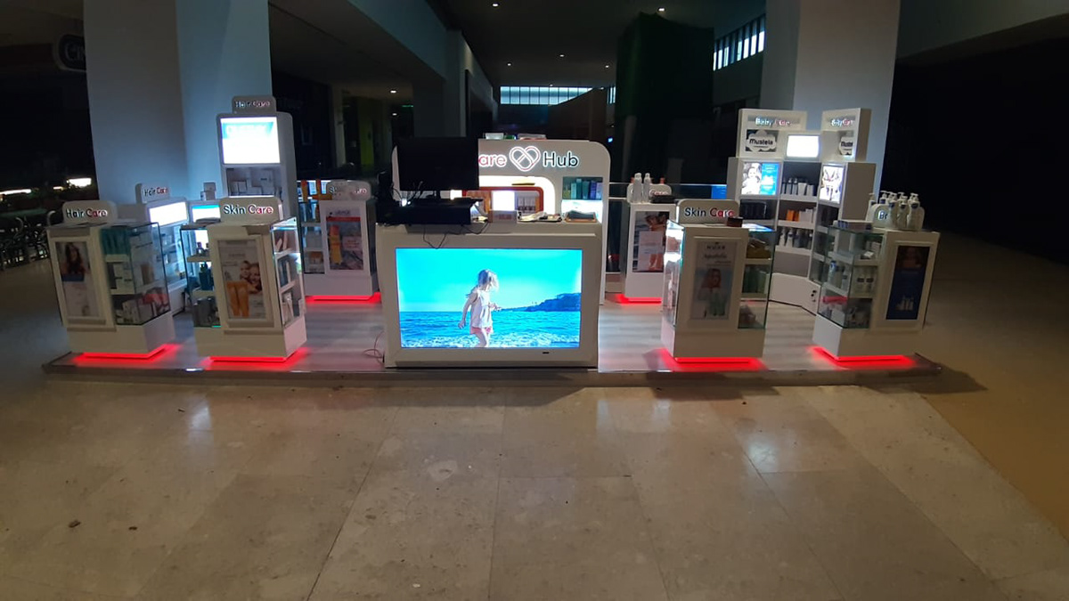  Skincare Display Showcase