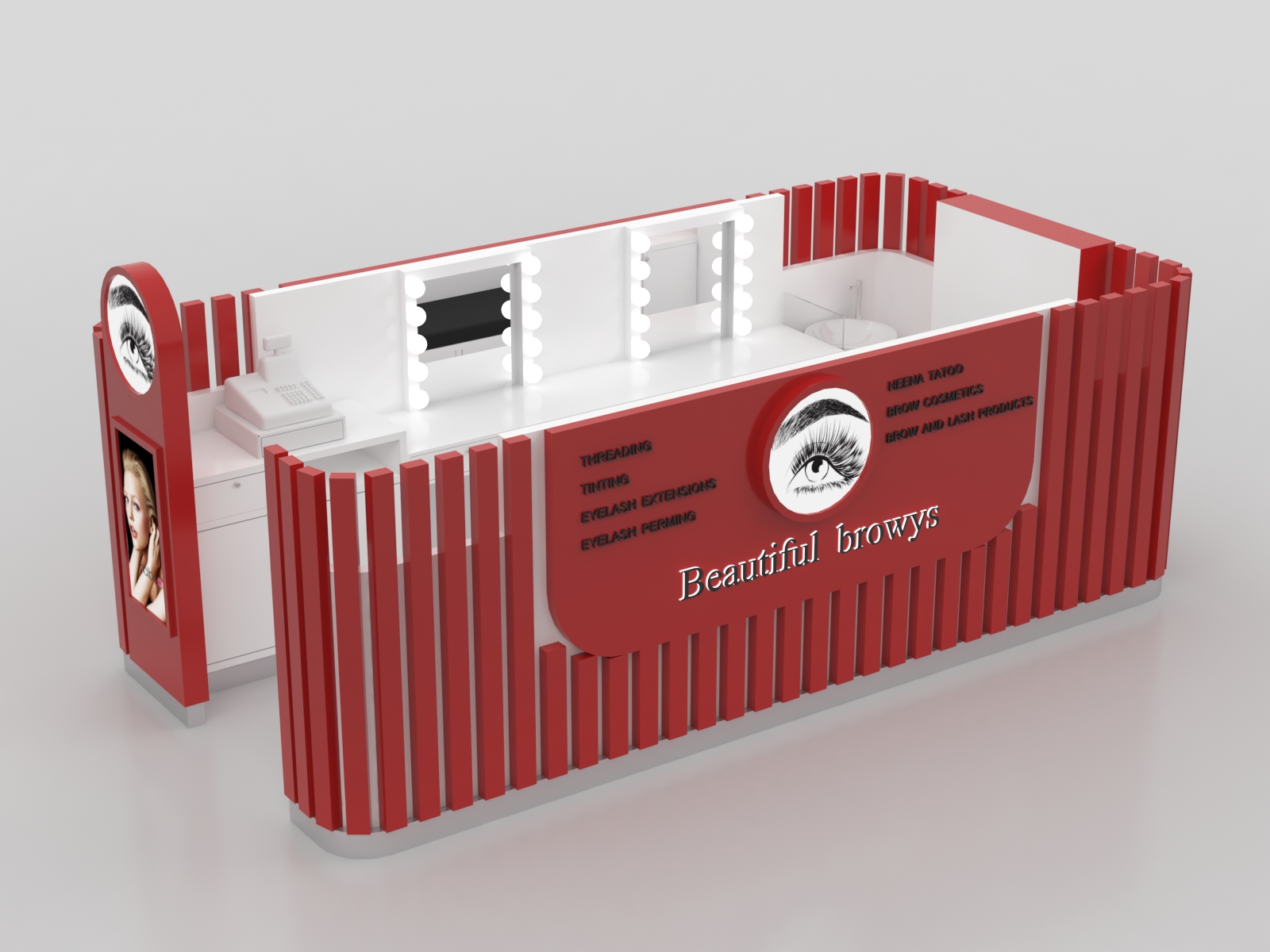 eyebrow kiosk