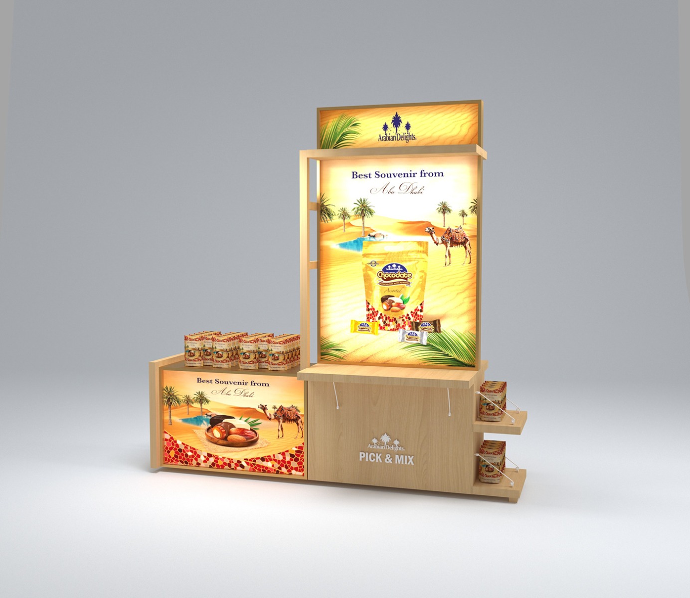 nuts display fixture