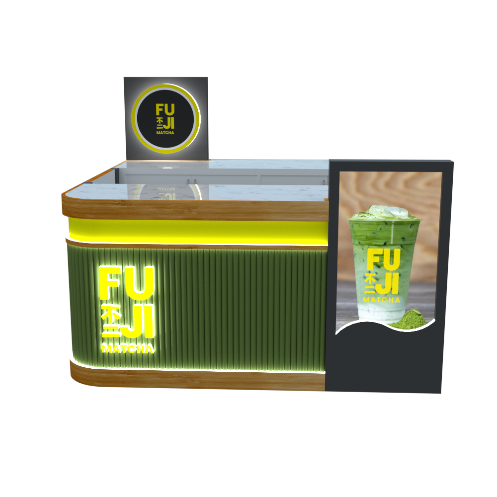 Bubble Tea Green Kiosk