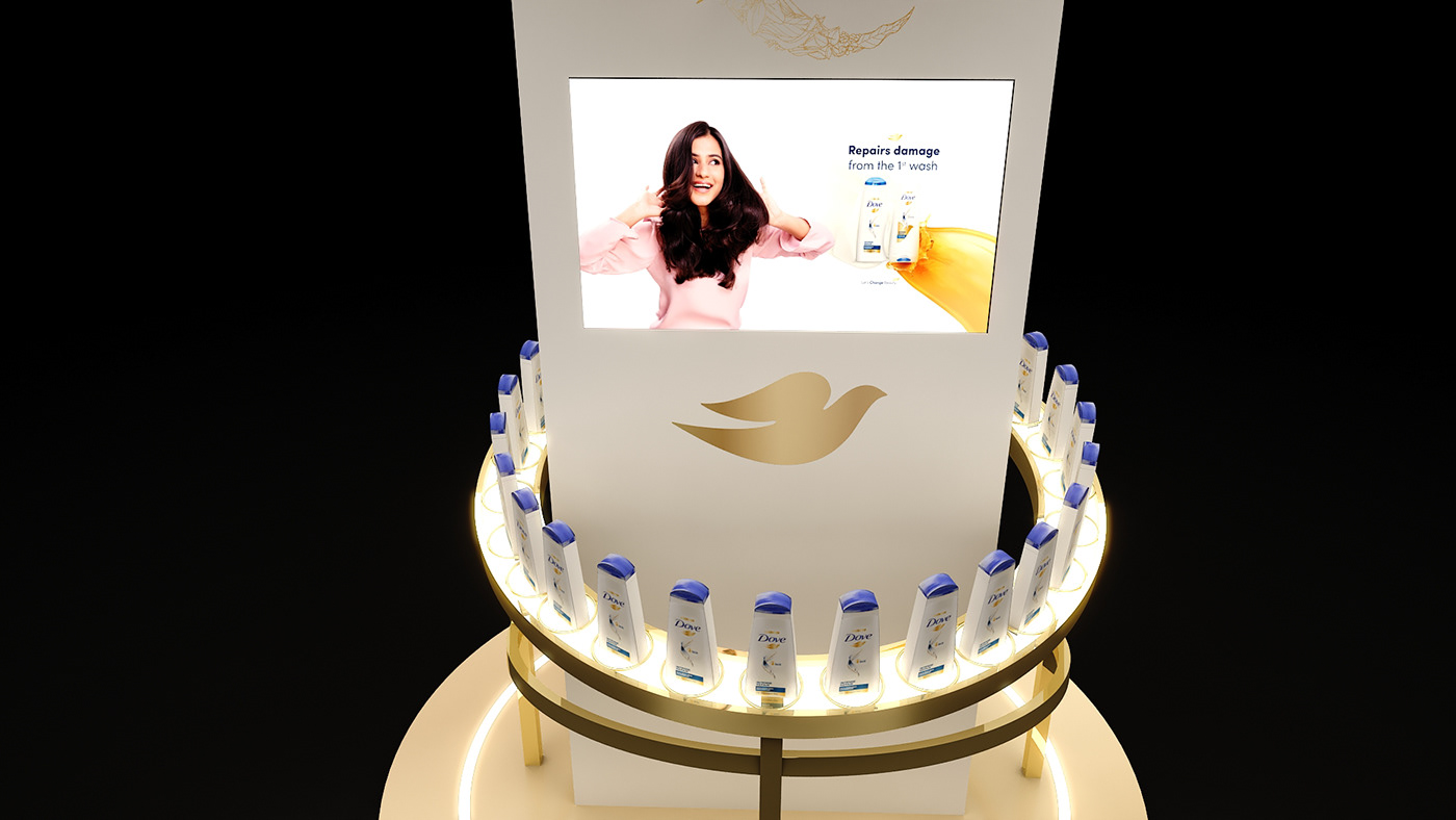 Pop-Up Round Cosmetic Display