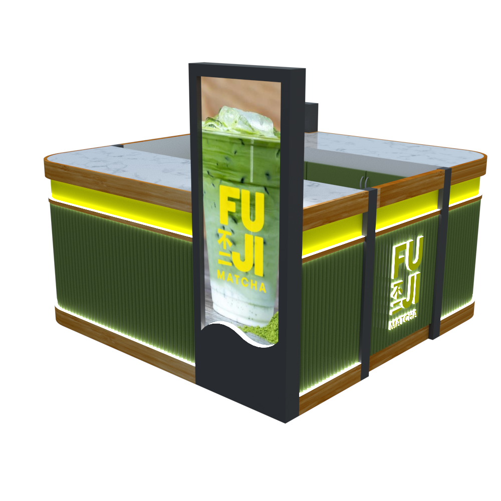 Bubble Tea Green Kiosk