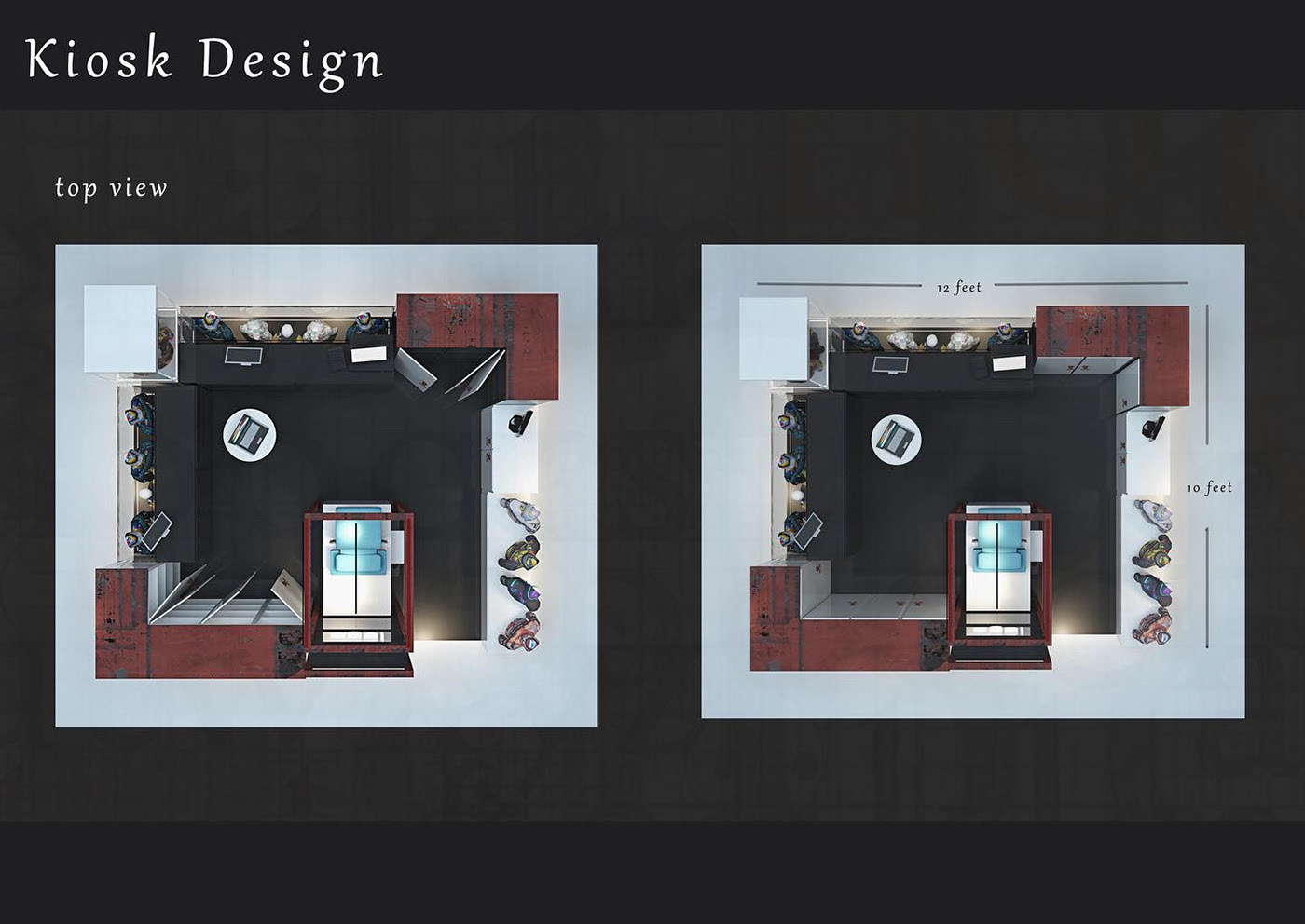 Hoodie Clothing Display Booth