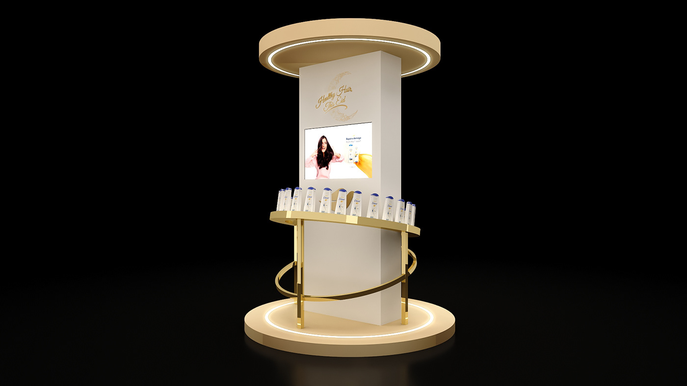 Pop-Up Round Cosmetic Display