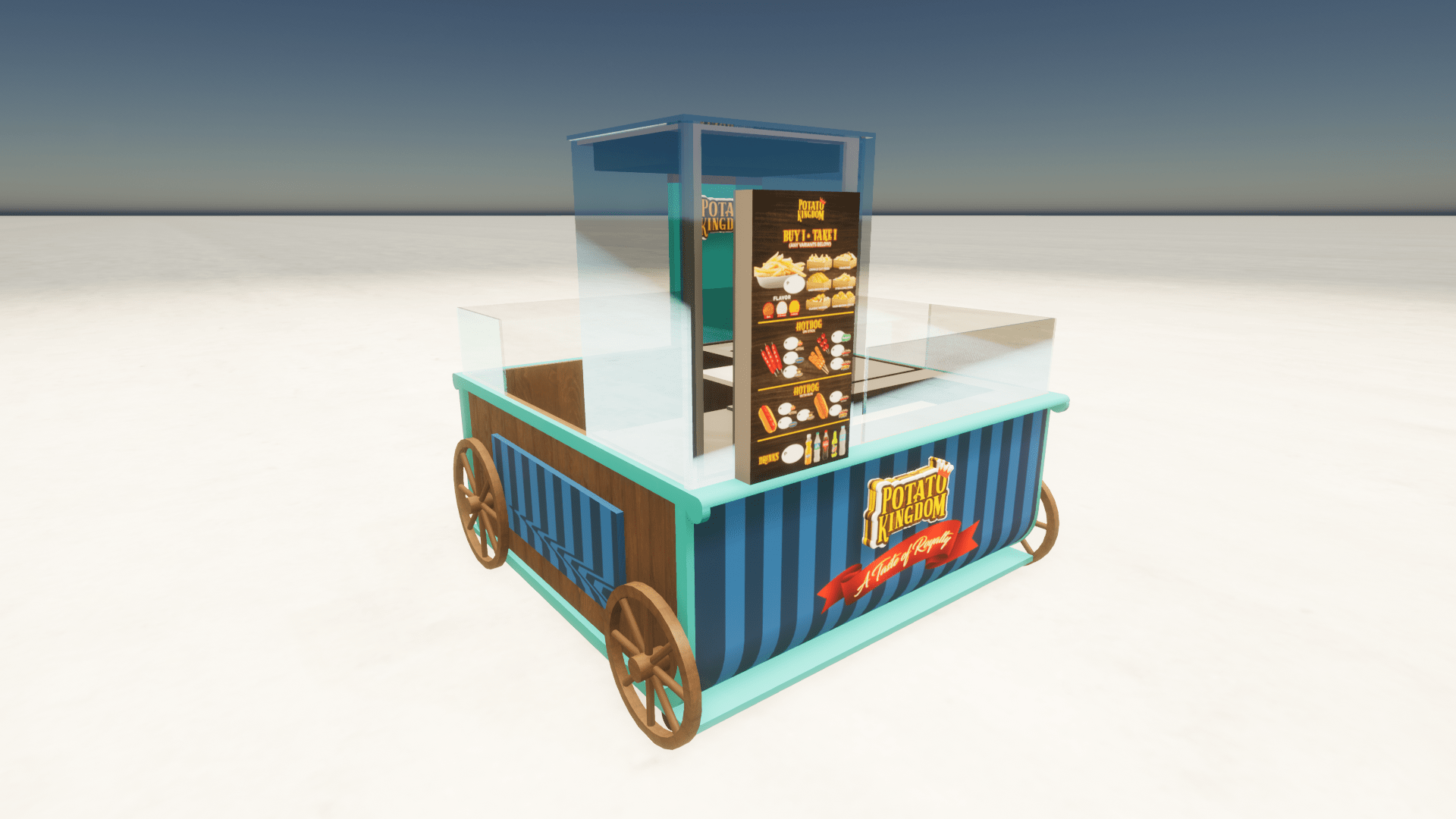 Cute Potato Food Kiosk